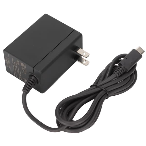 Bærbar hurtiglader for Switch-strømadapter, AC-adapter for Switch 100-240V US-plugg