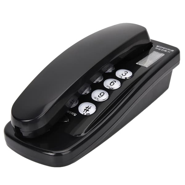 KD-168 Vægmonteret telefonforlænger Sort RJ45 (6P2C) Interface