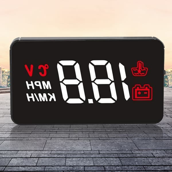 12V Bil HUD Head Up Display Egnet til OBD og GPS Dual System Bil Display