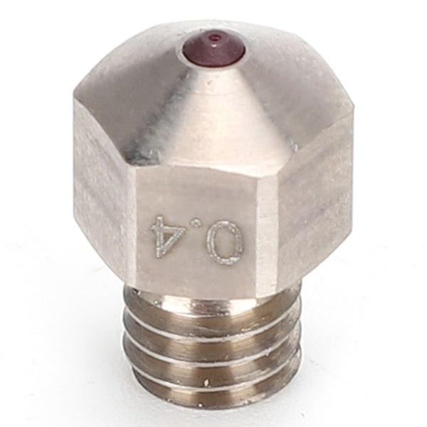 3D-printerdyse i titaniumstål 0,4 mm MK8, kompatibel med høj temperatur PETG ABS PEI PEEK