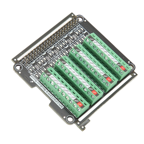 Terminalblok Breakout Board LED-lys 3.3V 3A Terminalblok Modul til RPi A+3A+B+2B 3B 3B+4B