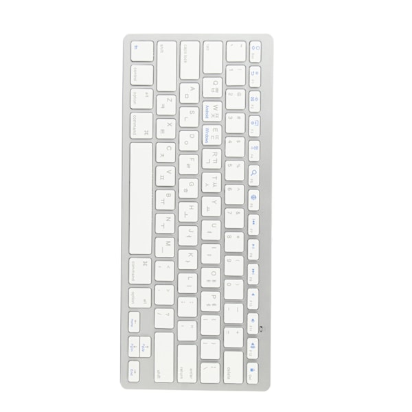 Trådlöst tangentbord Mini 78 tangenter Ultratunn bärbar vit dator tangentbord för Android för OS X för IOS för WindowsKorean