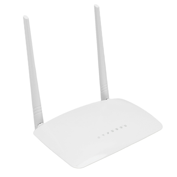 AC 300Mbps trådløs ruter med 2 5dBi antenne støtte tilgangskontroll sikkerhetskryptering trådløse Internett-rutere 100‑240V EU-plugg