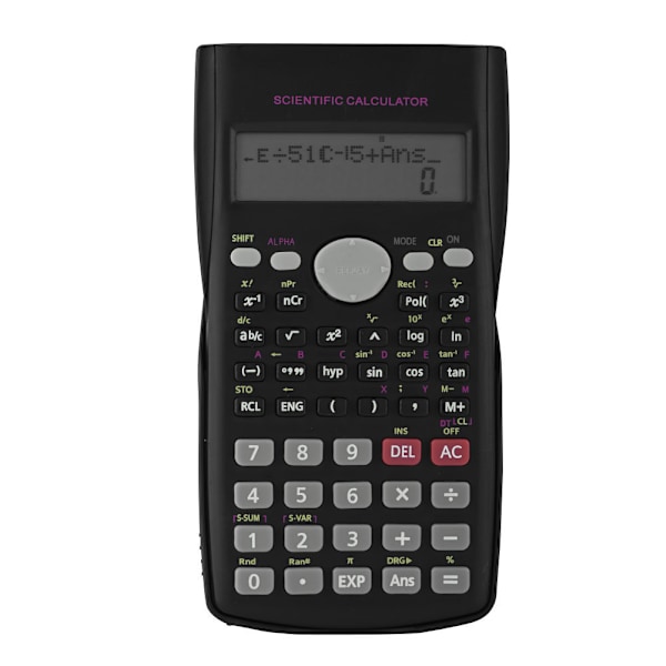 Student Handheld Vetenskaplig Funktionsräknare Bärbar Multifunktionsräknare LED-display