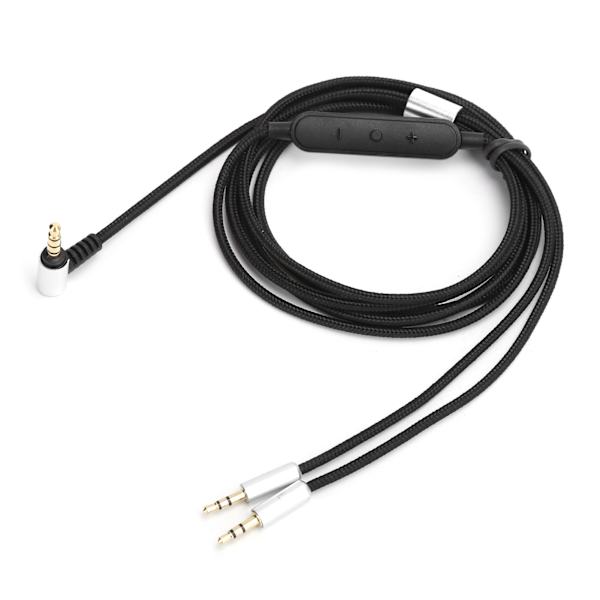Hodetelefonkabel med ledningskontroll, passer til Sol Republic Master Tracks HD V8 V10 V12 X3