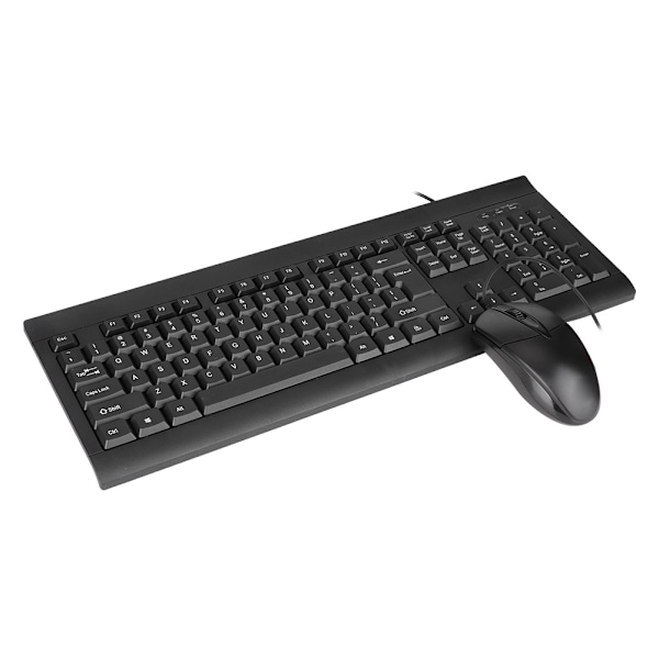 KINGANGJIA JK-7700 Kablet Business Office 104-tasters tastatur og 3-tasters musesæt sort