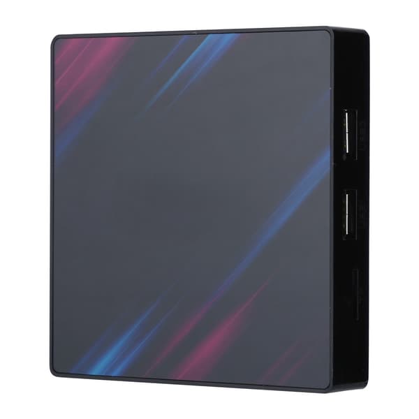 Internet Player TV BOX Dual WiFi BT Set Top Box Röstutrustning för Android 9.0 (4+64G )
