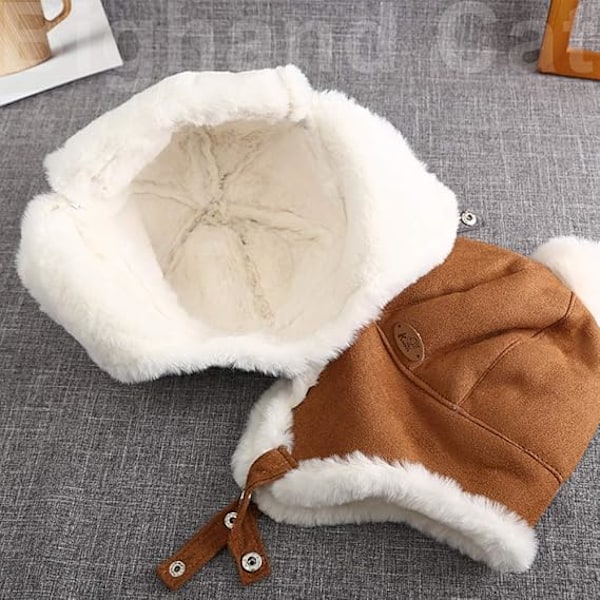 Baby Boy Ushanka -korvaläpällinen Talvi Trooper -lippis Unisex Lasten Trapper -hattu