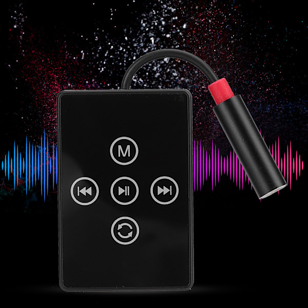K12 Mini MP3 IPX8 Vanntett Bærbar Kompakt Musikkspiller med Hodetelefoner Øretelefoner Svart