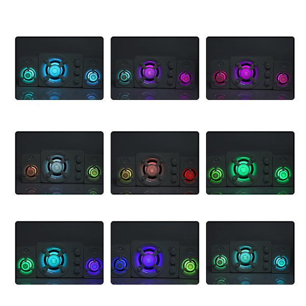 SADA D-208 Desktop Computer Soundbox Multimedia Hjemmehøjttaler Hvid