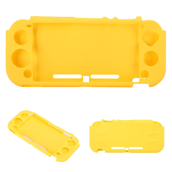 Allinclusive beskyttende skalldeksel silikondeksel for Switch Lite  konsollspillmaskin (gul)
