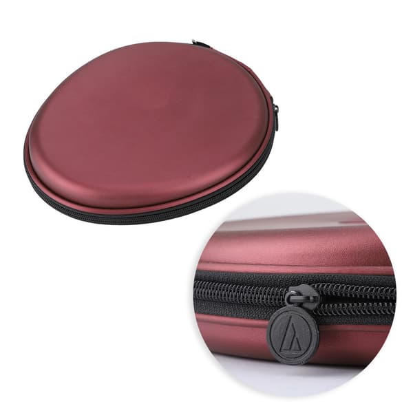 Vanntett hodetelefon- og ørepropp-oppbevaringspose for Audio-Technica-headset (rød)