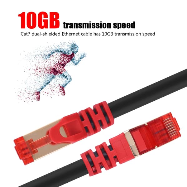 Cat7 Ethernet-kabel netværkskabel Lan RJ45 patchkabel 10GB (10M)