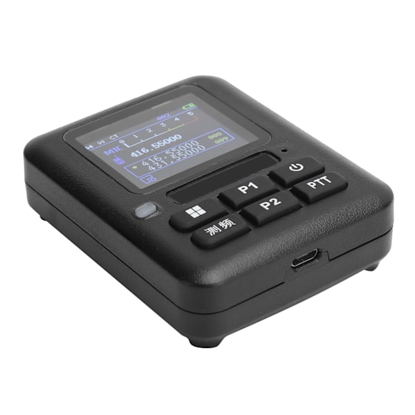 Walkie Talkies Mini Dekoder Bärbar Radiofrekvensräknare Mätare med Display Skärm