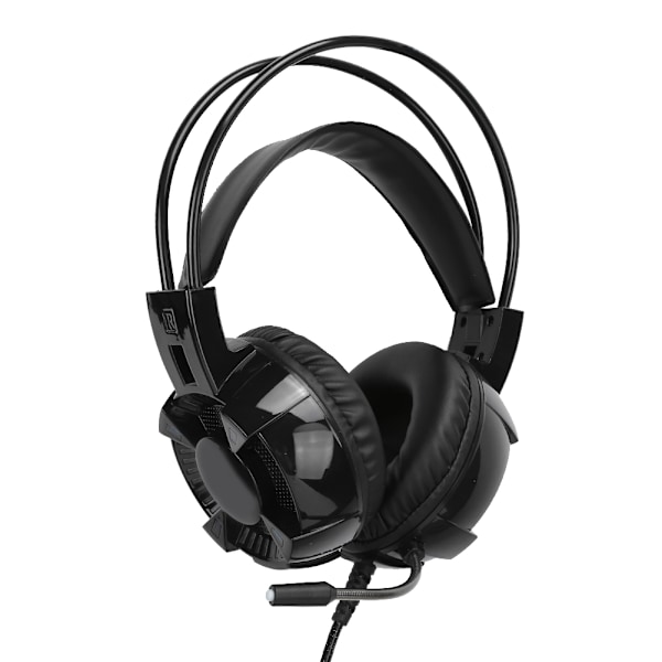USB Gaming Headset 7.1 Surround Indbygget Lydkort Støjreducerende Mikrofon RGB Lys
