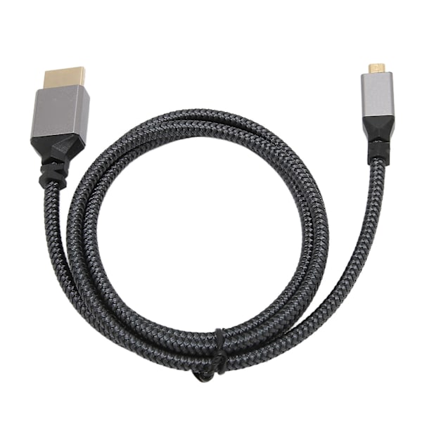 4K HD Multimedia Interface -kaapeli, uros-uros, 18 Gbps, suuri nopeus, 4K 60 Hz, HD-neuloksella varustettu mikro-HD Multimedia Interface -sovitinkaapel, 1 metri