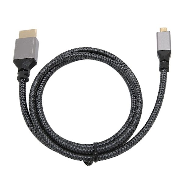 4K HD Multimedia Interface-kabel, han til han, 18 Gbps høj hastighed, 4K 60Hz HD strikket mikro HD Multimedia Interface-adapterkabel, 1 meter