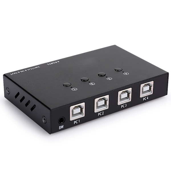 KVM-kytkin USB2.0, jaa laite HDMI 4 sisään 4 ulos tulostinjakamiseen, hiirelle, näppäimistölle 404K404K