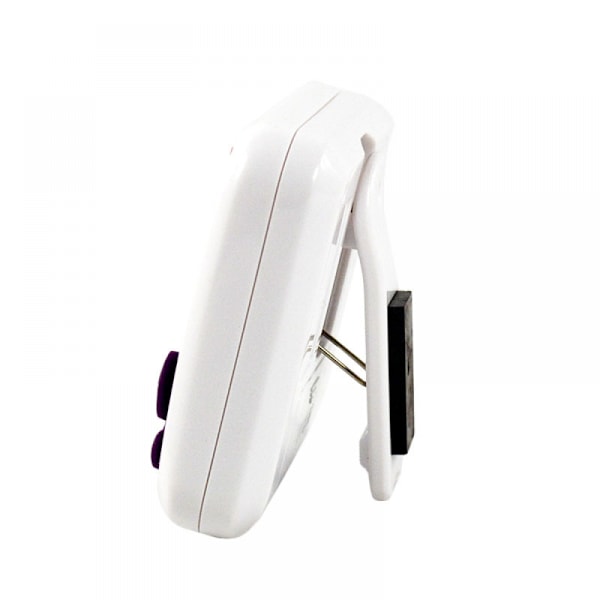 Hvid digital køkken timer magnetisk nedtælling op madlavning timer ur med magnet bag og klip, høj alarm, stort display minutter og sekunder direkte