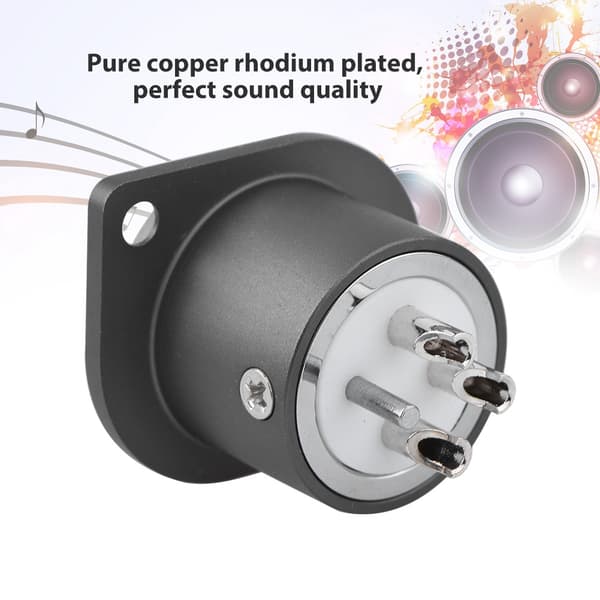 Viborg CF201R 3pin XLR-plugg Audio Socket Pure Copper Hifi Audio Jack