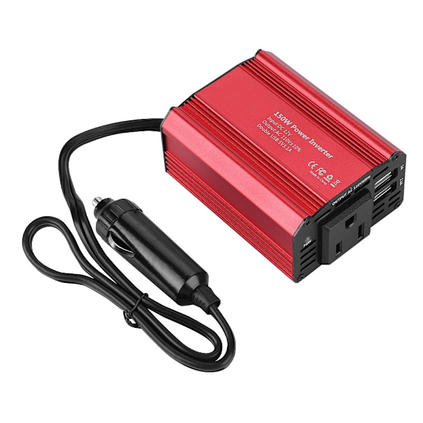 150W Dobbelt USB DC12V til AC110V Strømforsyning Boost Step-up Konverter