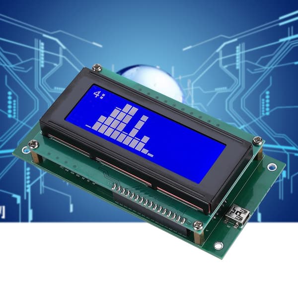 Smart LCD-modulskjermtavle Blå UART-basert USB LCD-modulskjermpanel