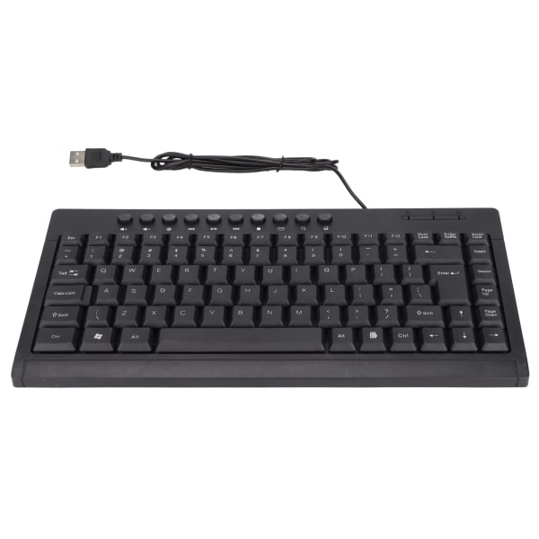 Mini Keyboard Hjemmekontor Desktop Computer Laptop 95 Keys Sort Mini Wired USB Enkelt Lille KeyboardEnglish