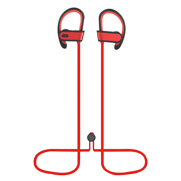 Nye BT302 hængende øre sportsløb vandtæt trådløs Bluetooth støjreducerende headset (rød)