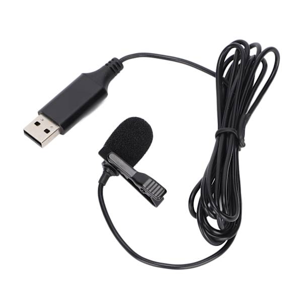 Bærbar reversmikrofon med klips på, mini reversmikrofon med USB-interface til mobiltelefoner og kameraer