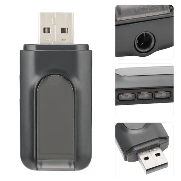 Bärbar trådlös ljudadapter LCD-display ljudsändningsutrustning för Bluetooth 5.0