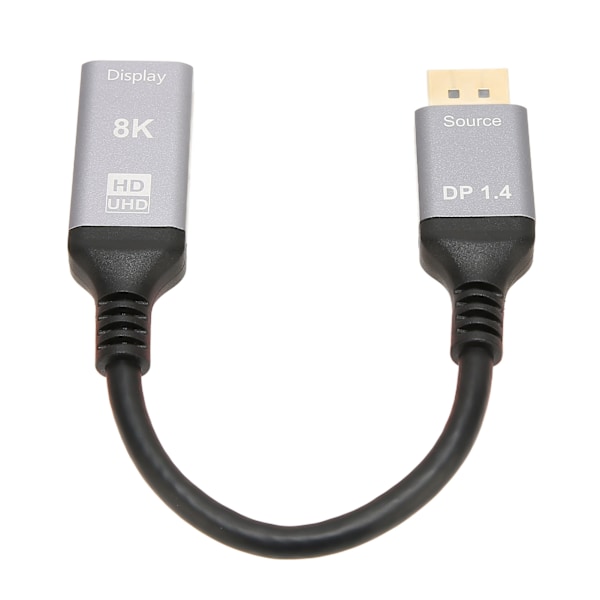 DisplayPort 1.4 til HD Multimedia Interface 2.1-kabel 8K 48 Gbps Støtte HDR 3D AV-adapterkabel for bærbar PC TV-projektor