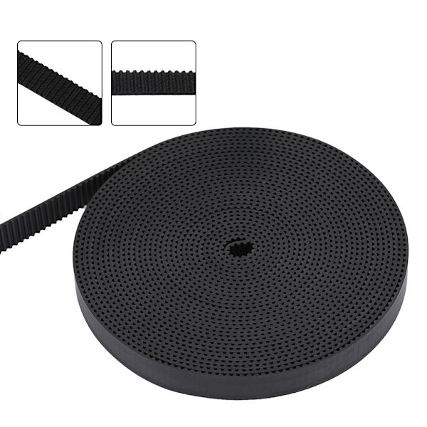10mm bredde 2GT gummisynkron timingrem til 3D-printer (5m)