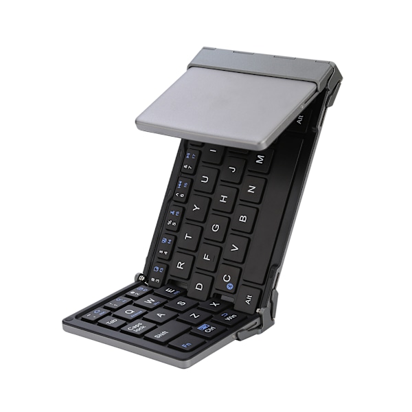 Foldbar Bluetooth Trådløst Tastatur Genopladelige Tastaturer Til IOS Android Windows Sort