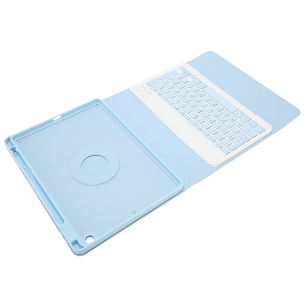 Tastaturdeksel med pennholder for IOS-nettbrett 10,2 tommer 2019 7. generasjon 10,2 tommer 2019 8. generasjon 10,2 tommer 2020 9. generasjon blå