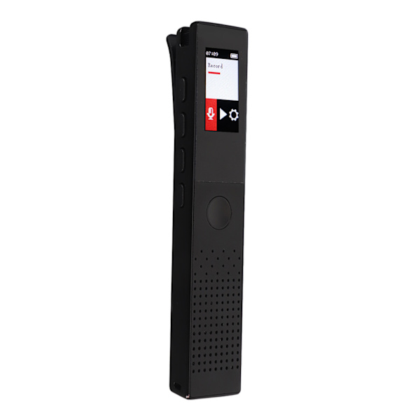 Stemmeoptager Multifunktion Intelligent Støjreduktion HiFi Stereo MP3-afspiller Digital Stemmeaktiveret Optager 16GB