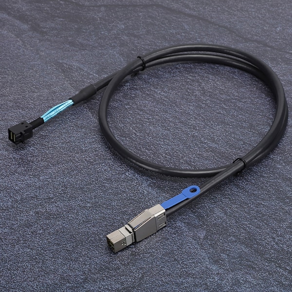 Mini SAS-kabel maskinvare SFF8643 til SFF8644 servernettdata høyhastighetsoverføring H0109 (1 meter)