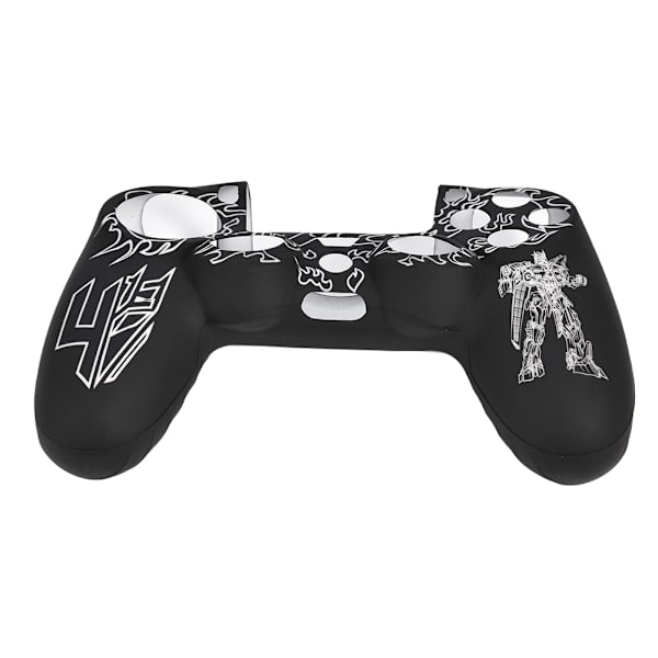 Blød silikone cover med Transformers-design til PS4-controller - Hvid og sort