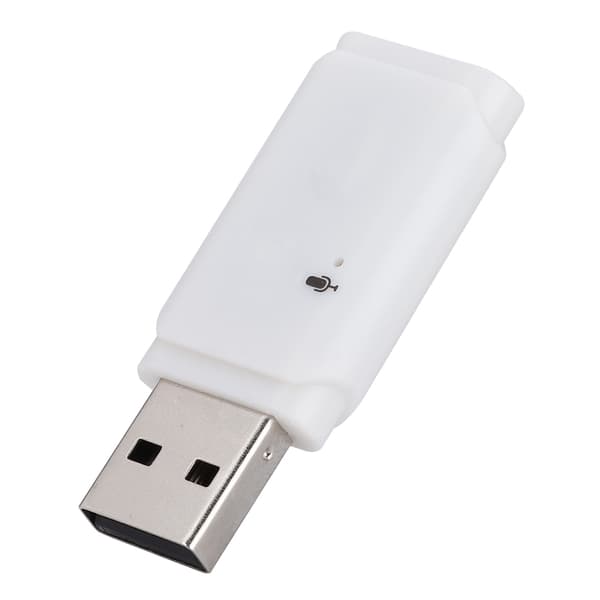 Mini Bluetooth 5.0 USB trådløs adapter lyd stereo modtager med mikrofon (Pink)
