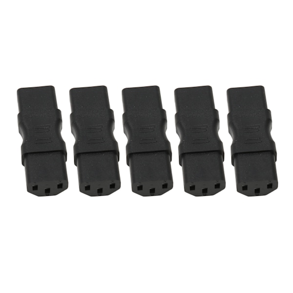 5 stk. IEC320 C13 til C13 strømadapter 2500W kabeladapter stik til bærbar computer Ups stikkontakt PDU chassis