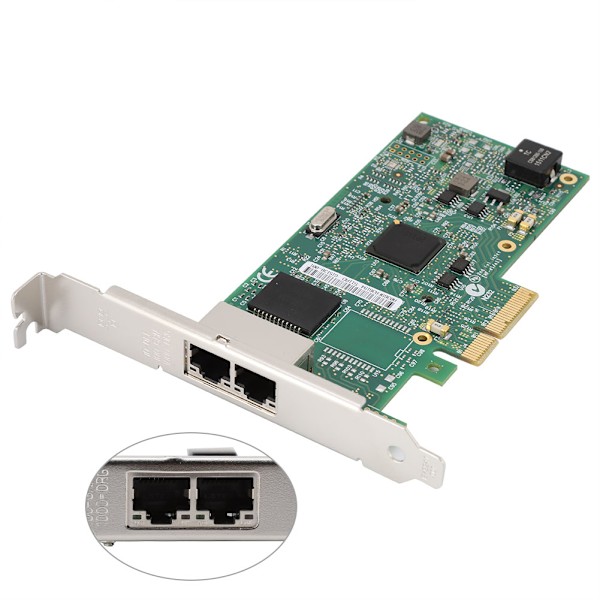 Gigabit PCI-E Dual Port Desktop Network Server Adapter för Intel I350-AM2 Processor