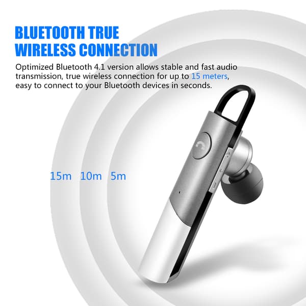 Super Mini TWS Bluetooth True Wireless Ear Hook In-Ear Earbud Earphone Business Style