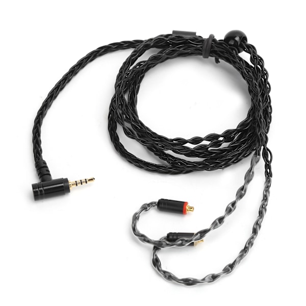 25-kjerners sølvbelagt kabel OFC oppgraderingslydkabel for MMCX-kontakt for Shure SE215Black 2.5 balansert hode