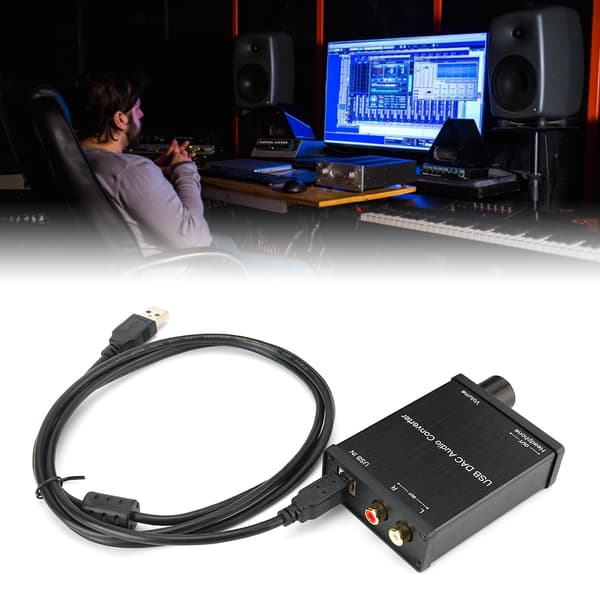 GV-022 USB-lydkort Plug and Play DAC-lydkonverteradapter til Windows/Mac OS X/PS4