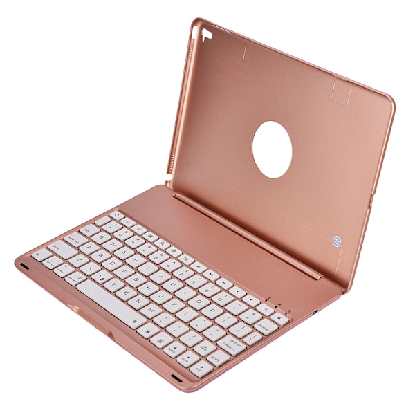 Ultratynd trådløst Bluetooth-tastatur med baggrundsbelysning til iPad Pro 9.7/iPad Air 2 Rose Gold