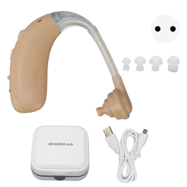Høreapparater for eldre trådløse Bluetooth støydempende oppladbare digitale høreapparater for voksne 100‑240V EU-plugg