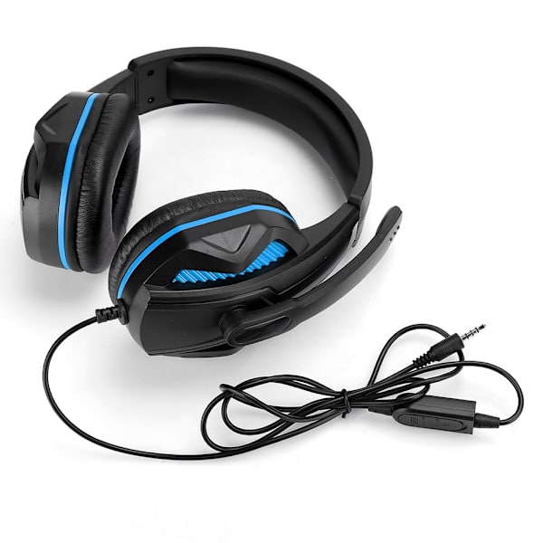 SEZ-881 ABS Lättviktsmikrofon Gaming Headset Brusreducering 3,5 mm Hörlurar Utrustning för Xboxone/PS4Blå