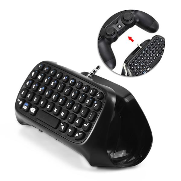 Mini trådlöst Bluetooth-speltangentbord Chatpad för PS4-kontroller