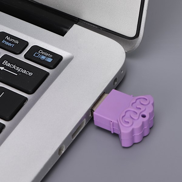 16G Mini Bärbar Månskakformad USB-minne för Windows Vista/7/10/Mac Lila
