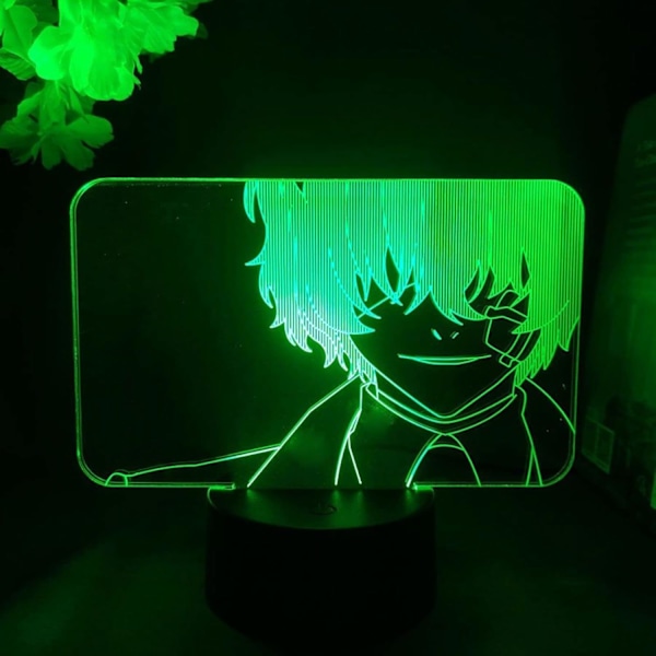 Bungo Stray Dogs LED Anime Lampe Manga Samleobjekter Soverom Skrivebord Ornament Belysning Dekorasjon Nattelys