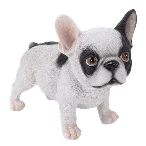 Trädgård Bulldog prydnader harts färgfast härlig utomhus Bulldog harts staty för heminredning stående liten Bulldog